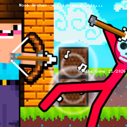 Noob Archer vs Stickman Zombie